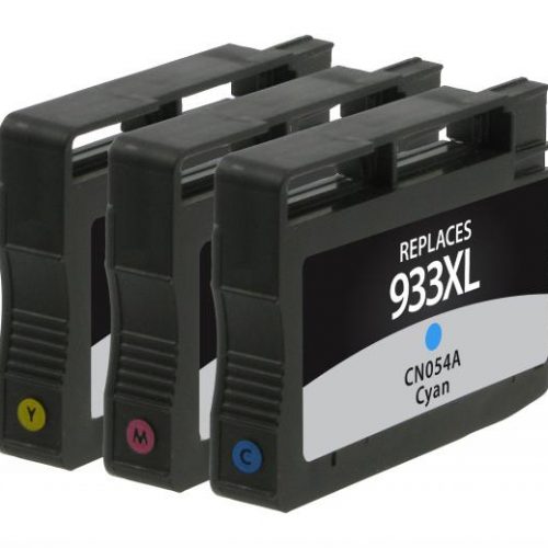 Clover Remanufactured Cyan, Magenta, Yellow Ink Cartridges for HP 933XL 3-Pack