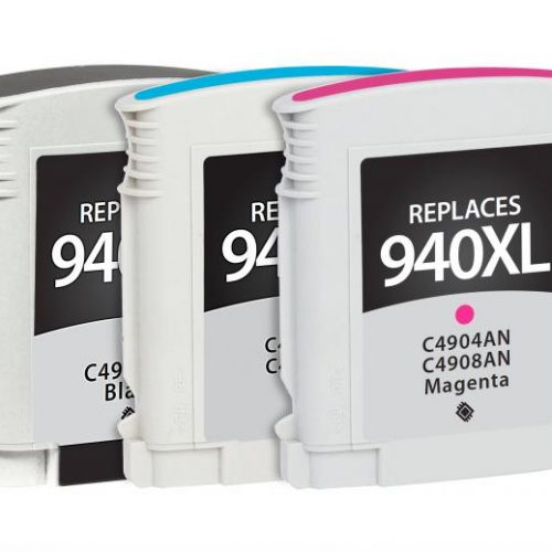 Clover Remanufactured High Yield Cyan, Magenta, Yellow Ink Cartridges for HP 940XL 3-Pack