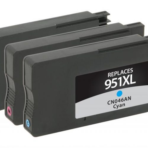 Clover Remanufactured Cyan, Magenta, Yellow Ink Cartridges for HP 951XL 3-Pack