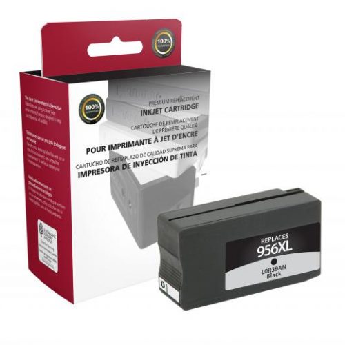 Clover Remanufactured High Yield Black Ink Cartridge for HP L0R39AN (HP 956XL)