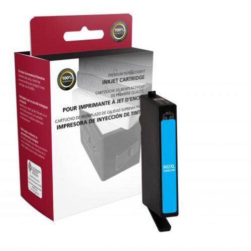 Clover Remanufactured High Yield Cyan Ink Cartridge for HP T6M02AN (HP 902XL)