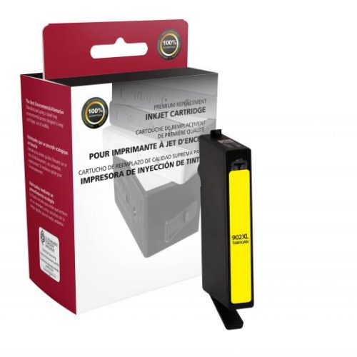 Clover Remanufactured High Yield Yellow Ink Cartridge for HP T6M10AN (HP 902XL)