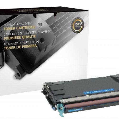 Clover Remanufactured High Yield Cyan Toner Cartridge for Lexmark C520/C522/C524/C534