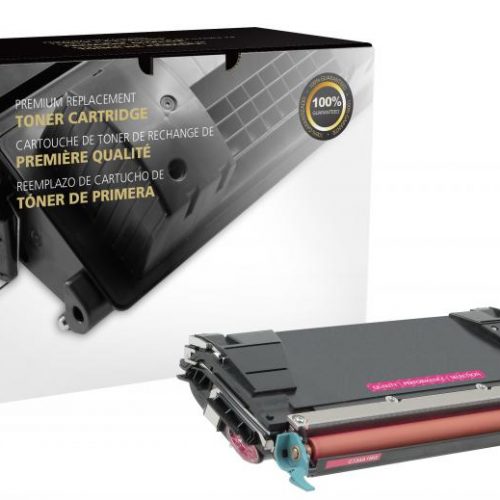 Clover Remanufactured High Yield Magenta Toner Cartridge for Lexmark C520/C522/C524/C534