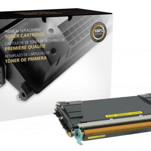 Clover Remanufactured High Yield Yellow Toner Cartridge for Lexmark C520/C522/C524/C534