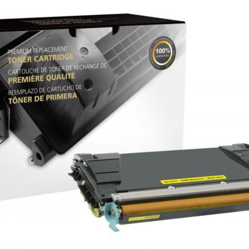 Clover Remanufactured Yellow Toner Cartridge for Lexmark C734/C736/X734