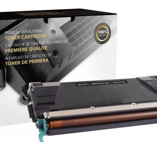 Clover Remanufactured High Yield Black Toner Cartridge for Lexmark C736/X736/X738