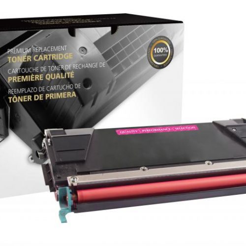 Clover Remanufactured High Yield Magenta Toner Cartridge for Lexmark C736/X736/X738