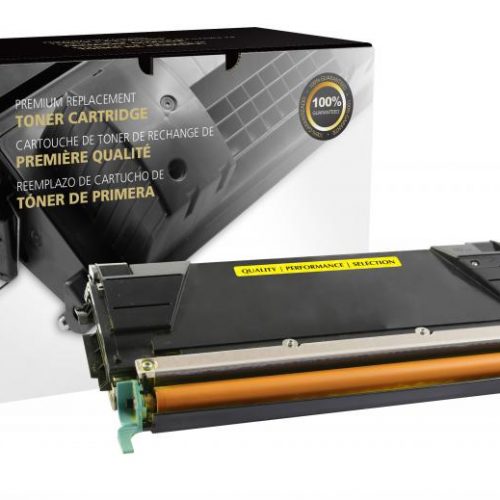 Clover Remanufactured High Yield Yellow Toner Cartridge for Lexmark C736/X736/X738